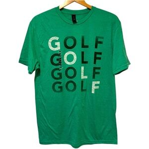Gildan Green Golf Graphic Tee M